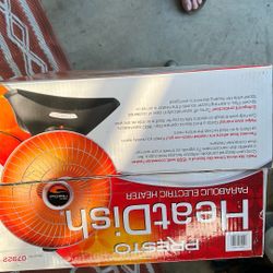 Parabolic Electric Space Heater PRESTO used