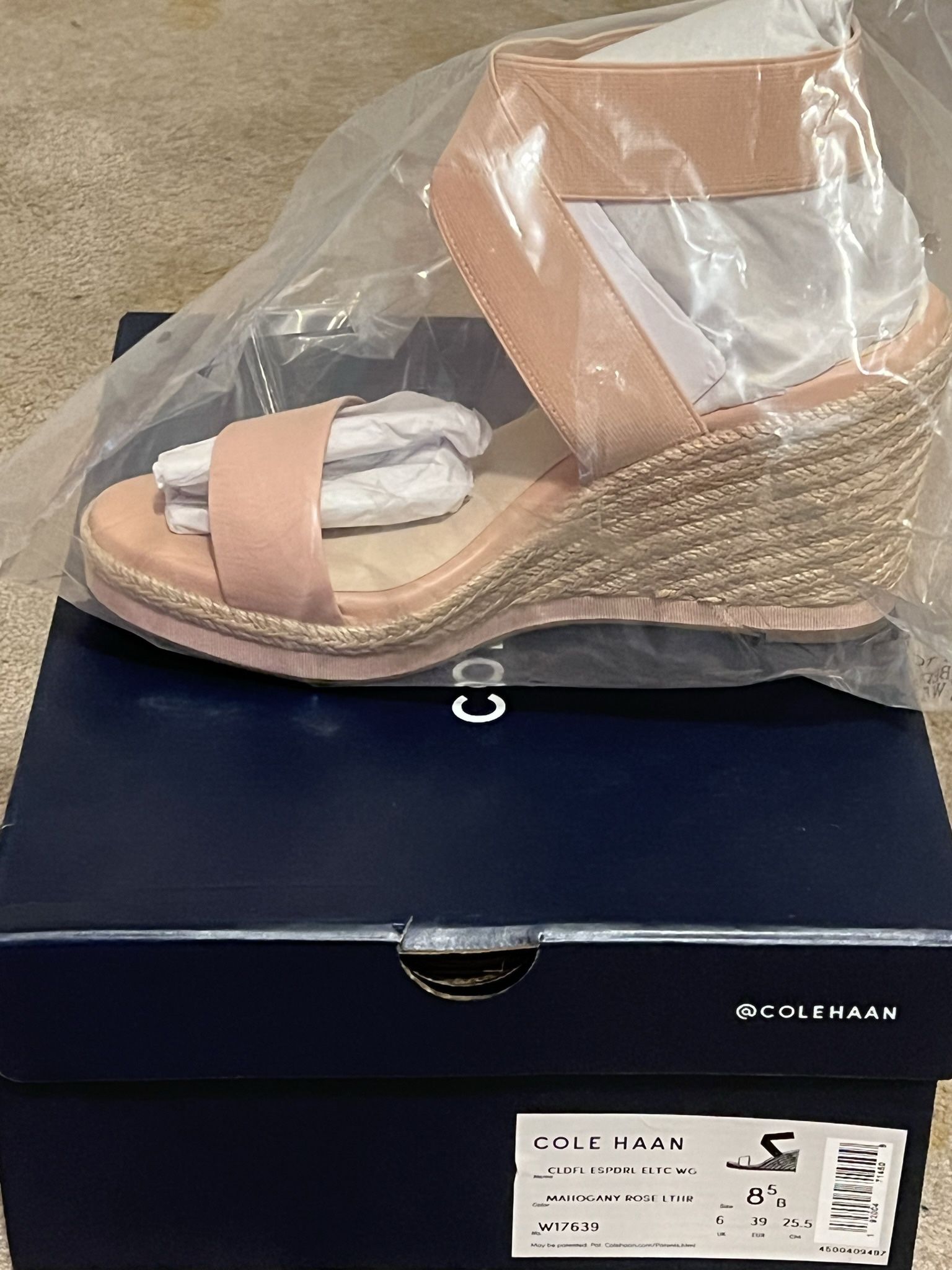 Cole Haan Wedge Sandals NEW In Box on