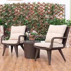 Patio coffee Table Set Front House Conversation Set Indoor Tea Table Set (Holiday gifts for family)