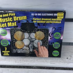 All In One Electric Drum Music Drum Set Mat New