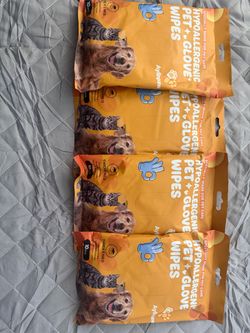 Aylinpaw Hypoallergenic Pet Wipes Glove 4-Pack