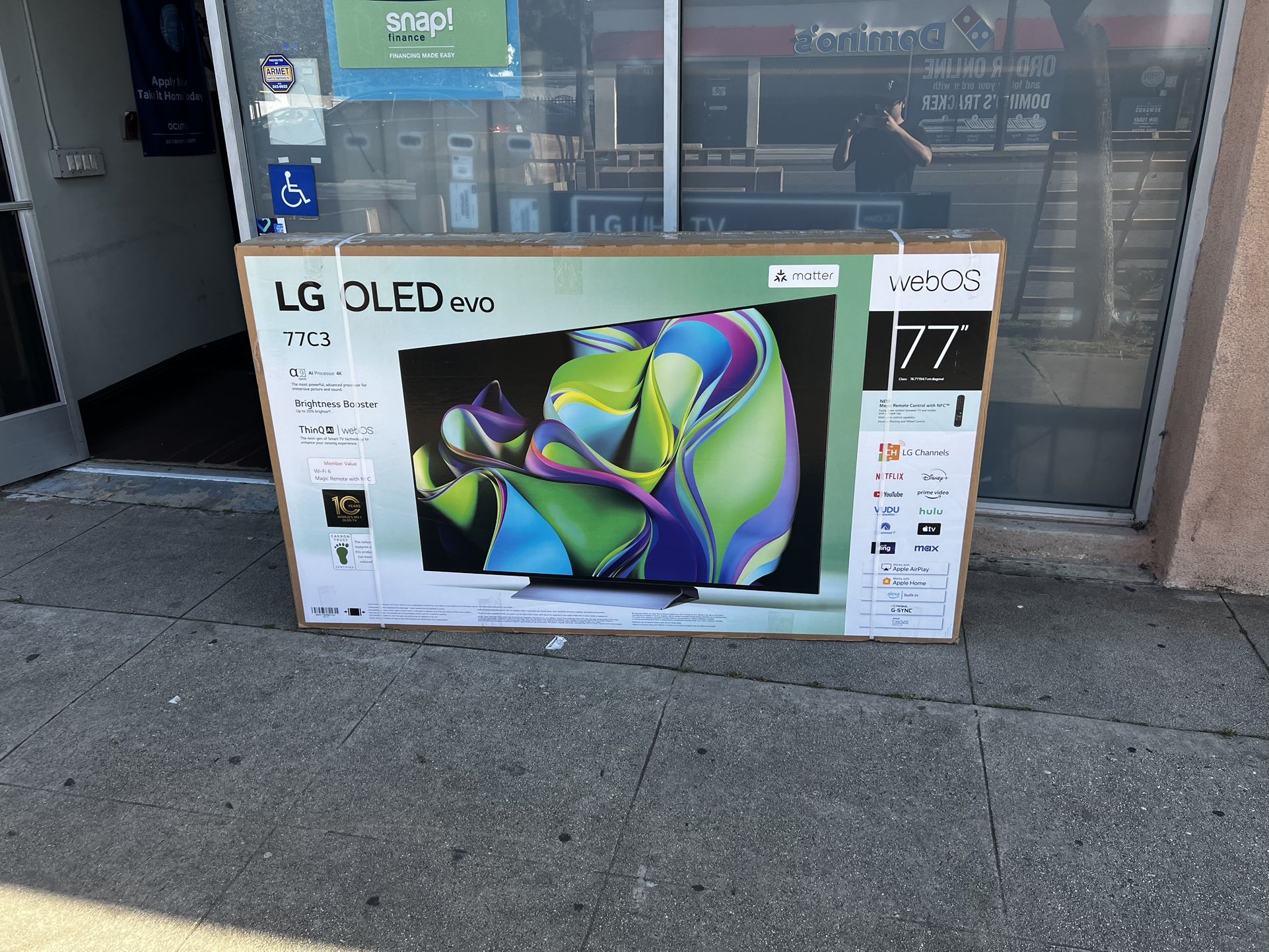 65 INCH LG OLED C4 smart 4k TVS AI THIN Q OPEN BOX,All Products : American Fashion Style Bags On Sale