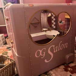 Our Generation Salon Play set With Accessories -like New -