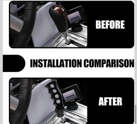 Pack Manual Car Gear Shift Knob with Adapter, Waterproof Durable Metal Vehicle Transmission Spanner with Screws, Universal Automotive Shifter Accessor