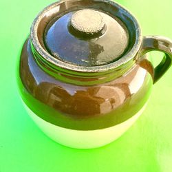 Antique Robinson Ransbottom Bean Crock 