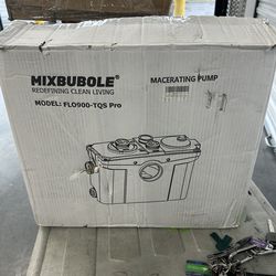 1200W Macerator Pump with PCB Function Toilet Pump Utility Sink Pump Upflush to 39.4FT 2800GPH Macerating Toilet System with 5 Water Inlets 2 Outlets 