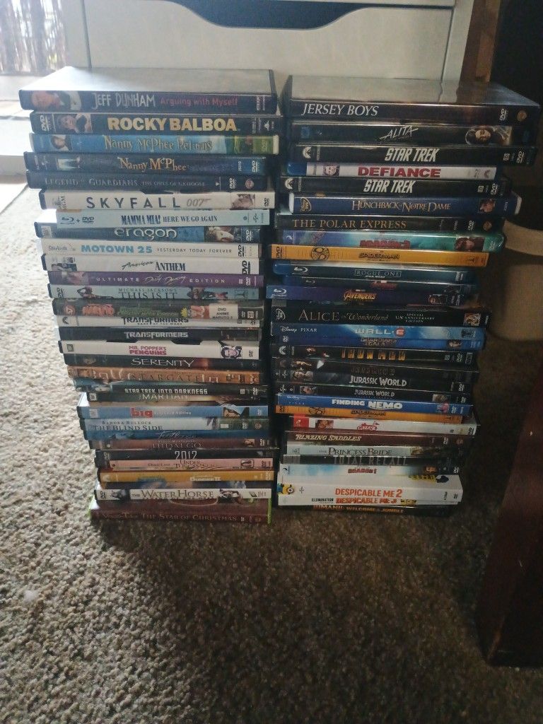 Big Movie Lot DVDs And Blu-ray S