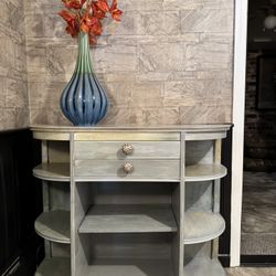 Beautiful Hand-Painted Vintage Entryway Console Cabinet — Anthropologie inspired