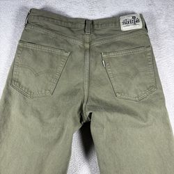 Y2K Levi's Silver Tab Loose Fit Jeans Men's 28x32 Olive Green Denim #1147