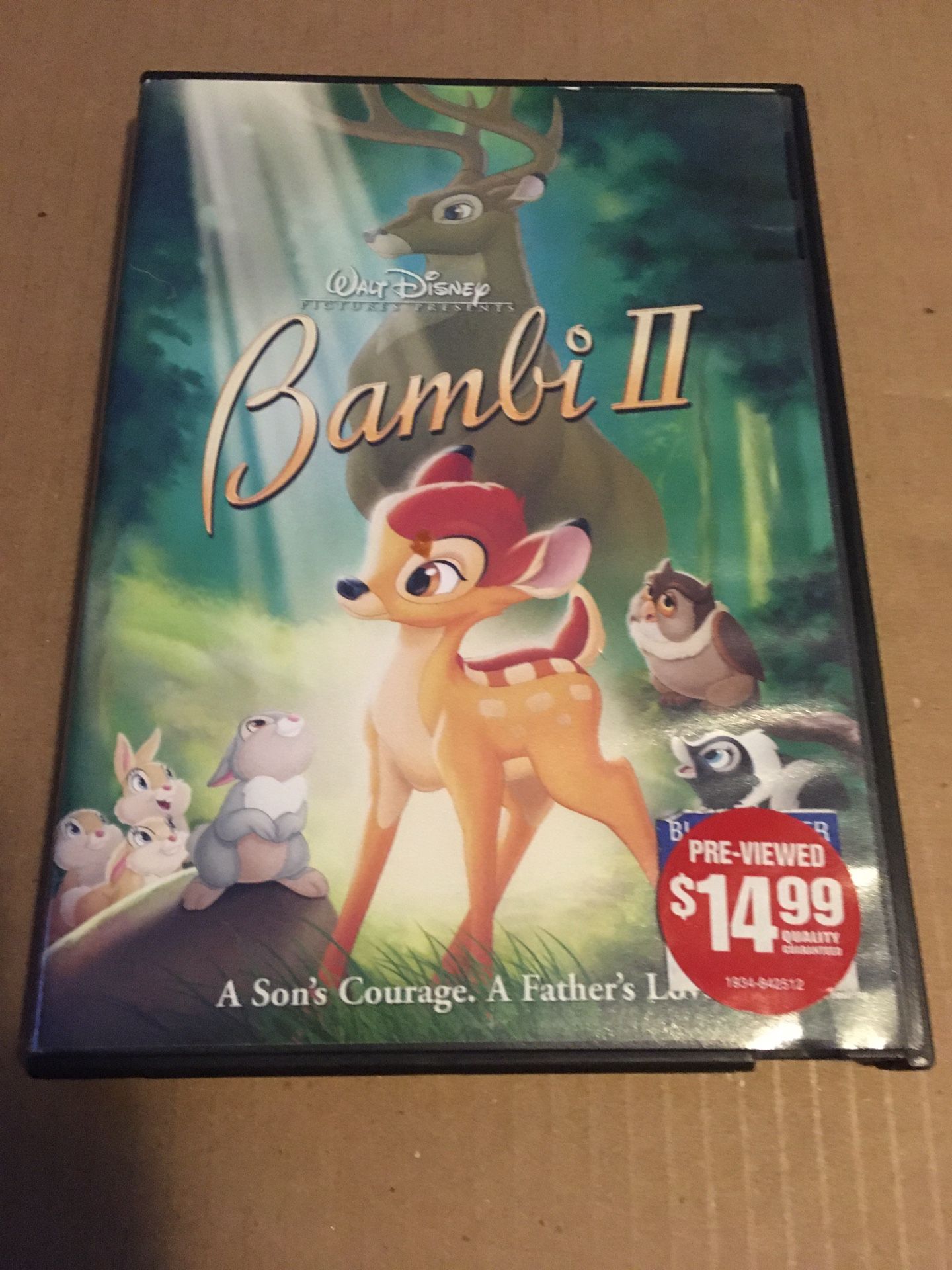 dvd disney bambi 2