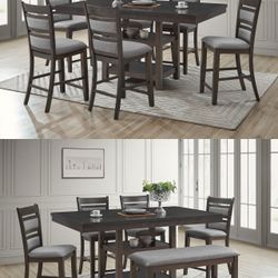 New. Dining Sets. 6 Or 7pc. 