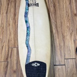 VINTAGE BLUE EARTH 6'4" THRUSTER SURFBOARD