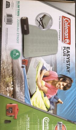 Coleman Air Mattress Sleeping Camping EasyStay Single High Airbed - Slim Twin New Unopened Box