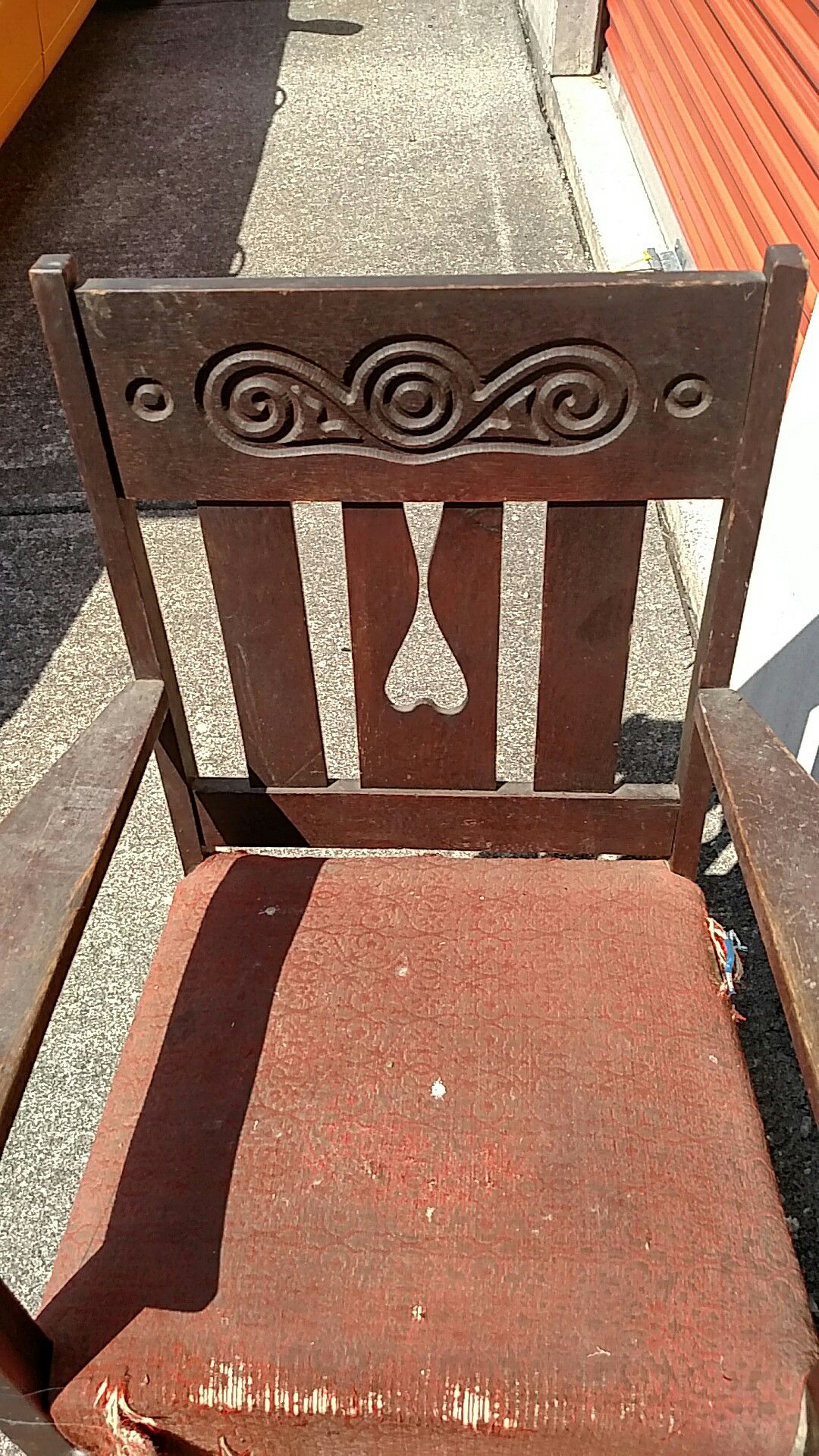 Antique chair, needs to be redone solid wood