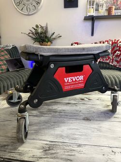 VEVOR Rolling Mechanic Seat Creeper Stool w/ Tool Tray