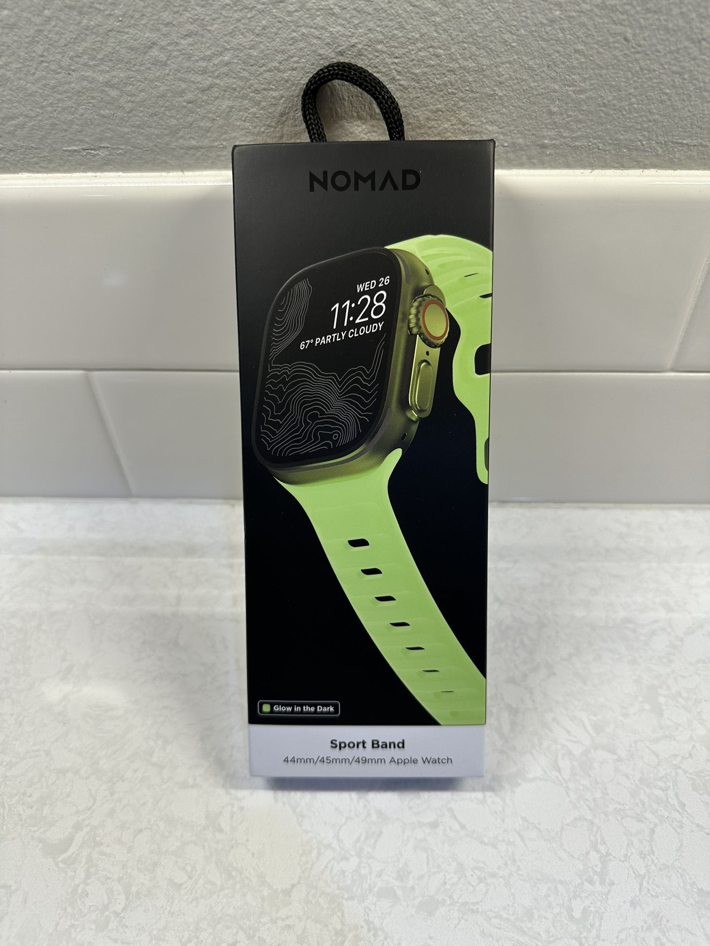NOMAD Apple Watch Sport Strap FKM Band Glow 45/49mm Authentic Limited Edition