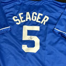 Corey Seager Signed Los Angeles Dodgers Baseball Jersey COA