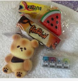 Squishy Toy Bundle – Bear, Watermelon, and More