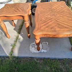 Vintage coffee and side table