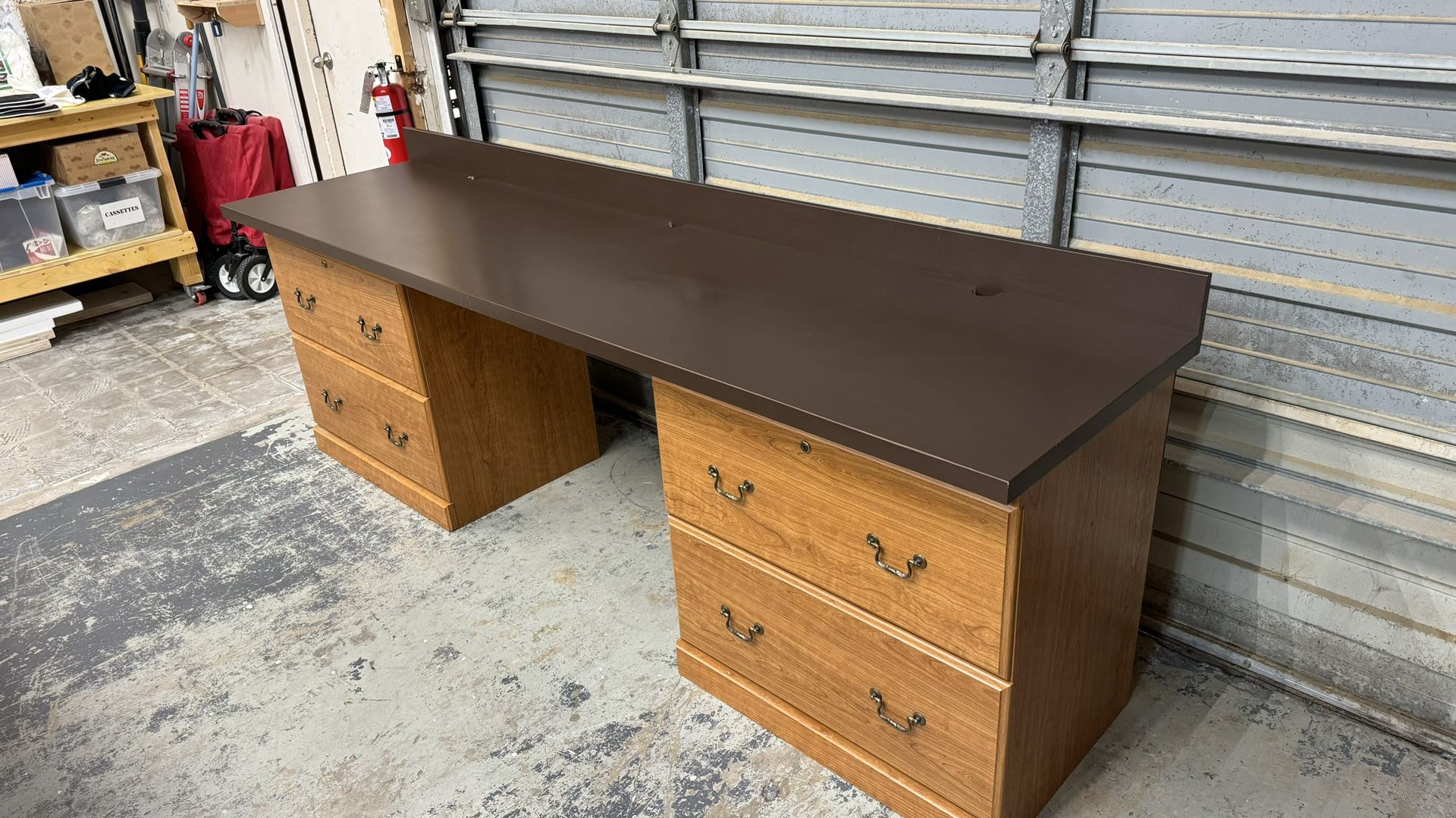 Custom- Office/Art/Gaming Desk With Filing Cabinets