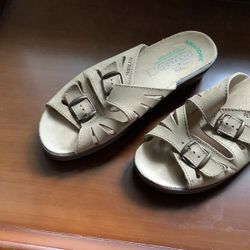 FLY FLOT LEATHER WOMENS SANDALS sz. 39 