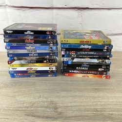 Superhero Blue-Ray Disc Lot 25pc