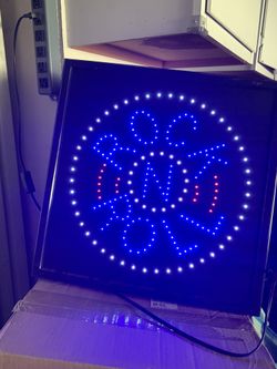 Light up rock and roll sign/wall art