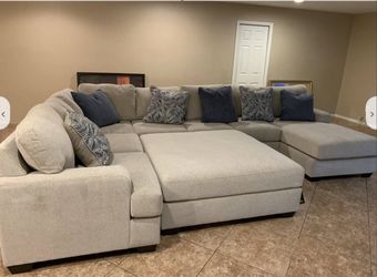 Couch & oversized ottoman