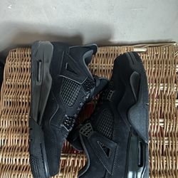Black Cat Jordan 4 - Size 9.5  (No Box) - Have Receipt