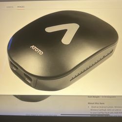 NEW WIRELESS CARPLAY/ANDROID MULTIMEDIA ADAPTER. For Wired CarPlay Head Unit, AI Box, Android System. 4GB+64GB, WiFi/4G LTE Download. GPS Tracking. 