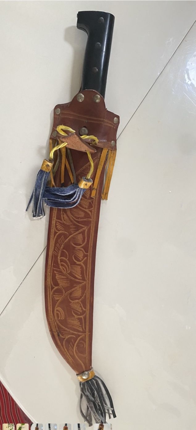 Machete With Handmade sheath