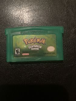 Pokémon Leaf Green Gameboy Game