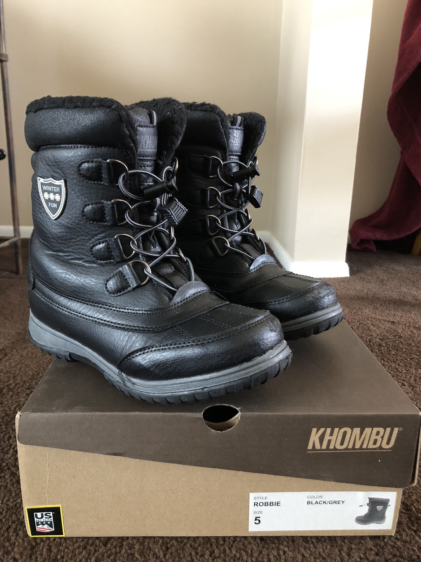 Boys’ Snow Boots, Size 5
