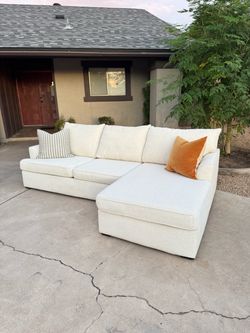 Opal white sofa ( delivery available )