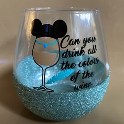 Disney Princess Pocahontas wine glass