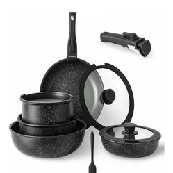Cooking set with detachable handle LIKE NEW (UTC area)