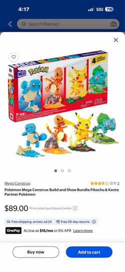 New in box pokeman mega build & show bundle partner