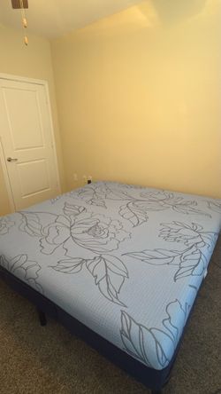 King size bed and frame