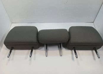 2016-2023 Toyota Tacoma 2nd Row Headrest Set of 3 Gray Cloth OEM