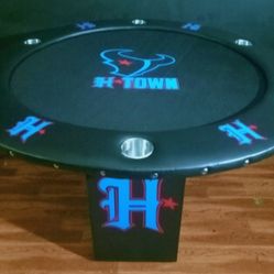 HOUSTON TEXAN'S POKER TABLE 