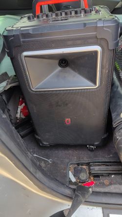 Portable PA Speaker with Wheels and Handle
