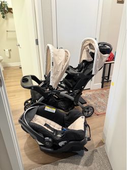 Baby trend travel system stroller and infant insert with car seat base