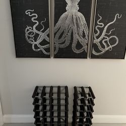 Wine Racks 16” W x 24” H & 9” W x 24” H
