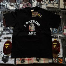 A bathing ape Burberry t shirt