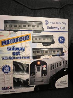 Toddler train set, NYC subway