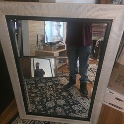 Beveled glass mirror 31x43