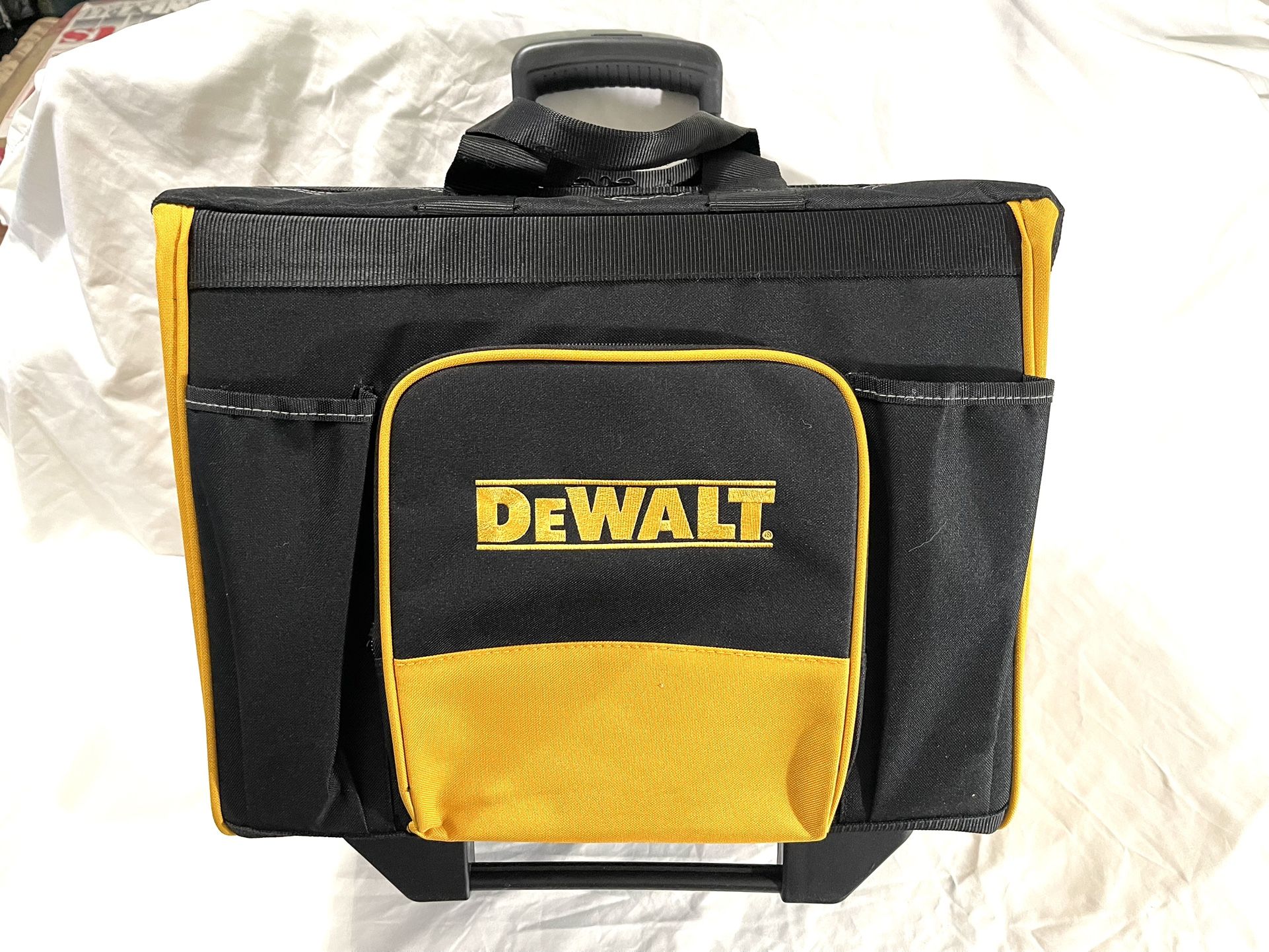 Brand New Never Used 20”’ Dewalt Rolling Tool Tote. Retails For $95. 