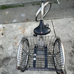 Schwinn meridian Trike Silver With Basket 