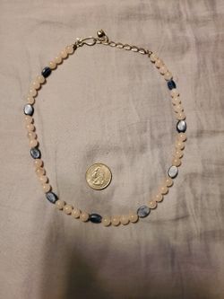 925 Jay King DTR Rose Quartz and Kyanite Gemstone Necklace