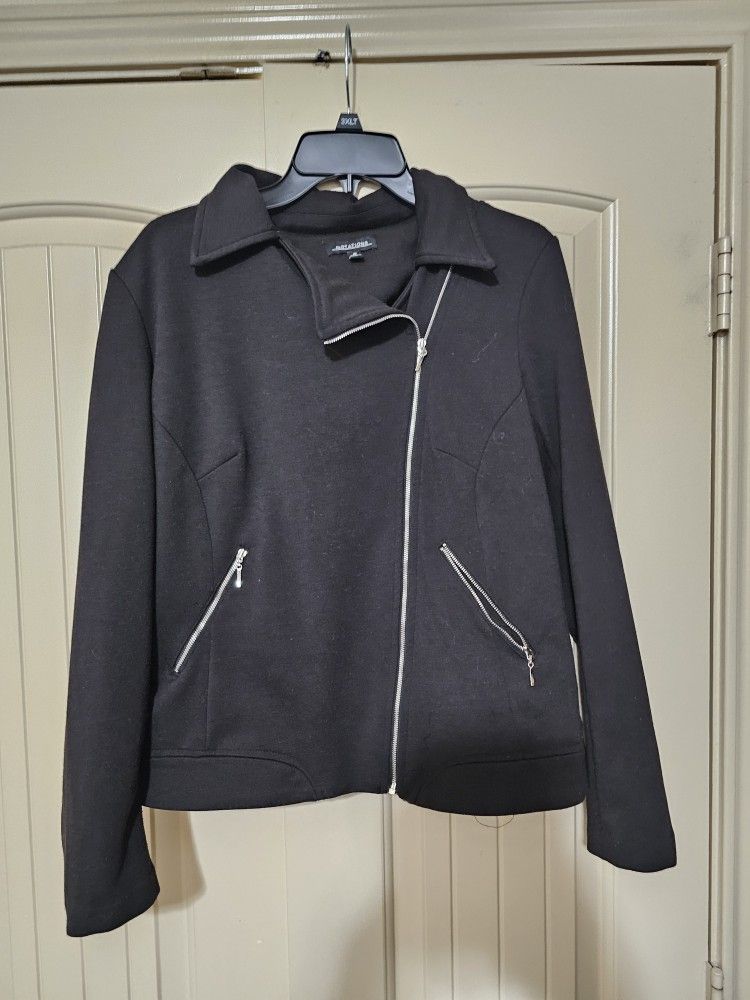 Women's Notations Medium Weight Black Jacket